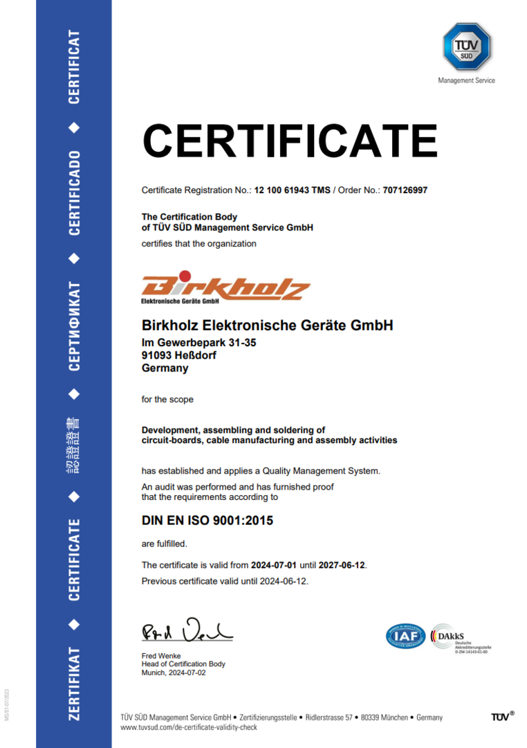 QM-Certificate